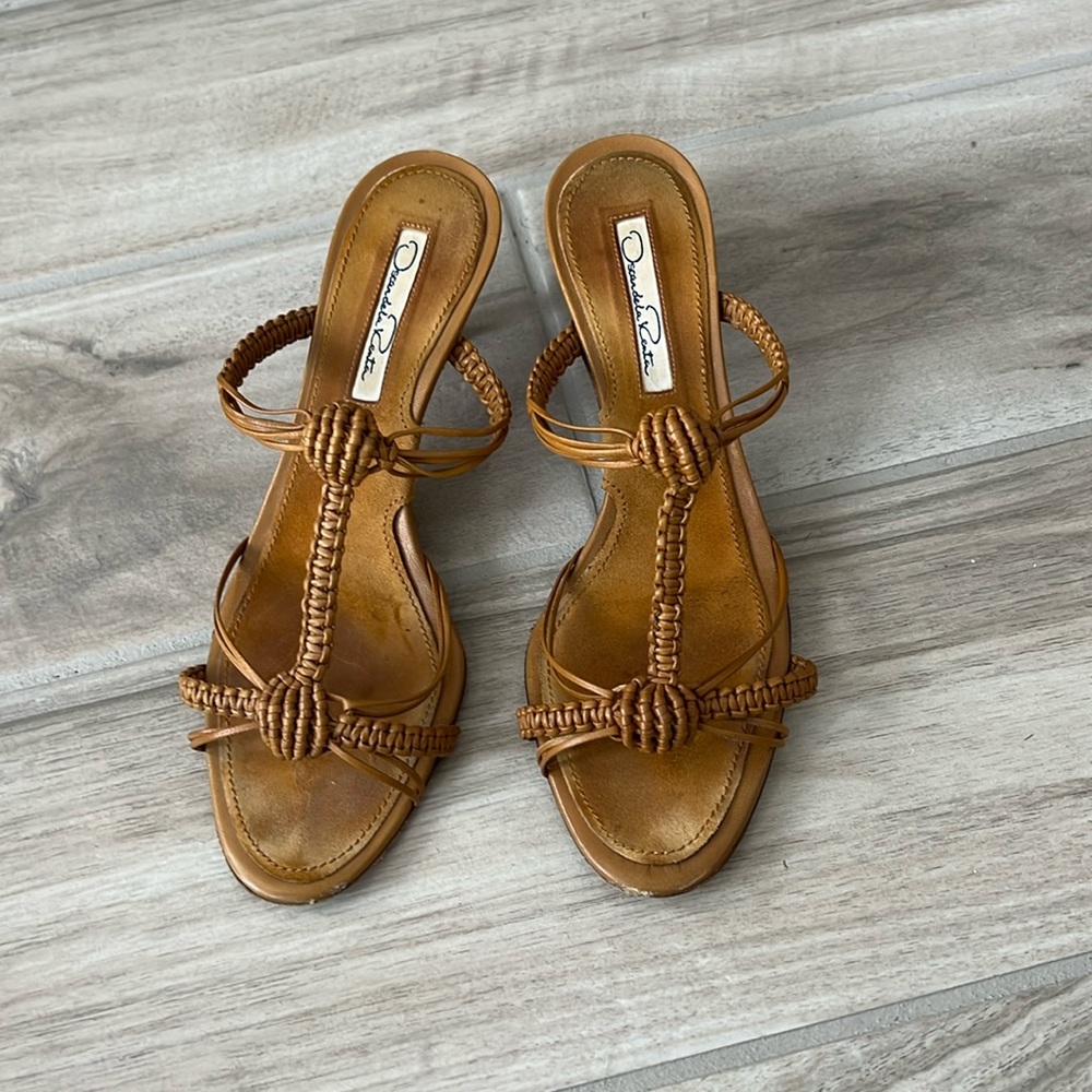 Women’s designer kitten heels.